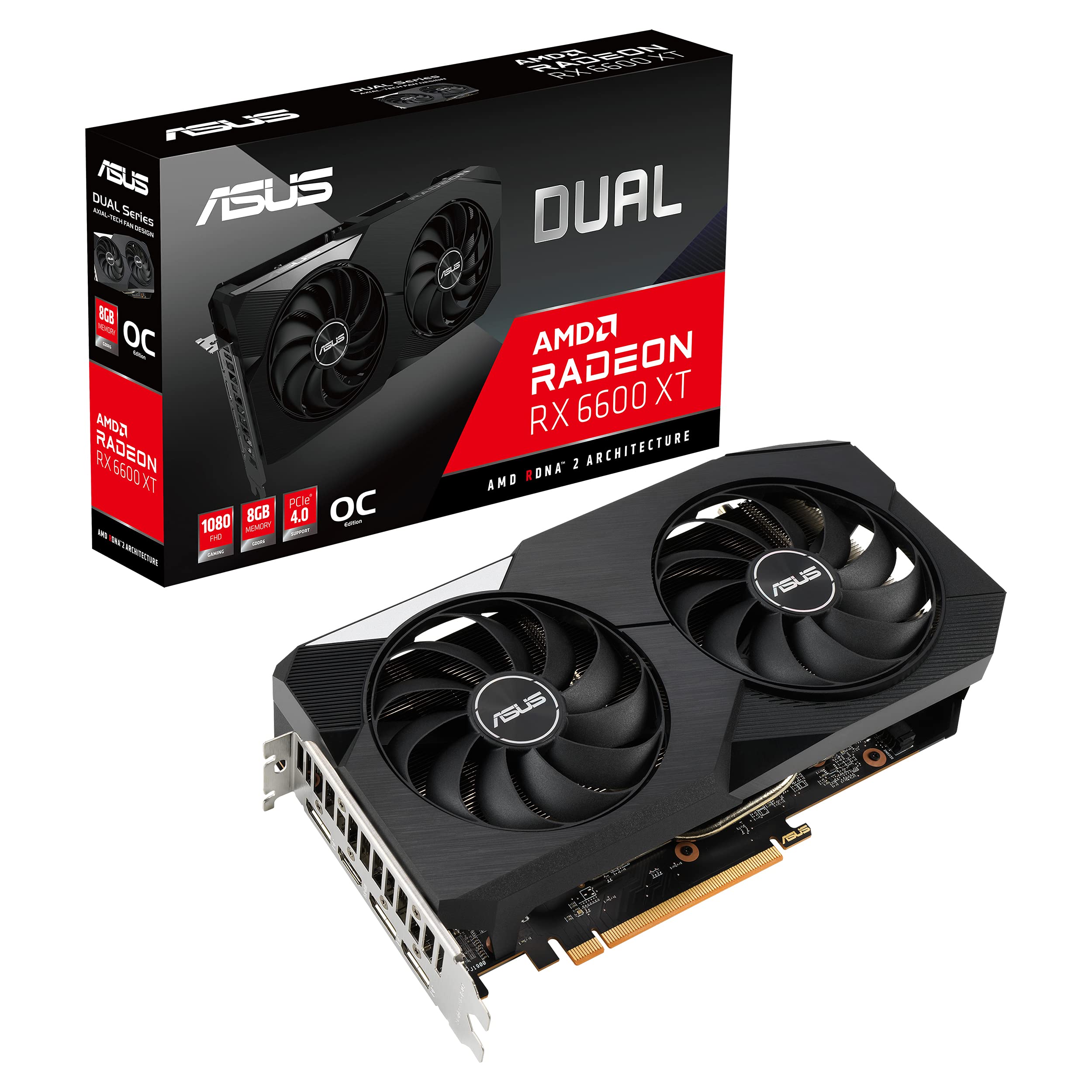 Amazon | ASUS Dual Radeon RX 6600 XT 搭載ビデオカード OC Edition