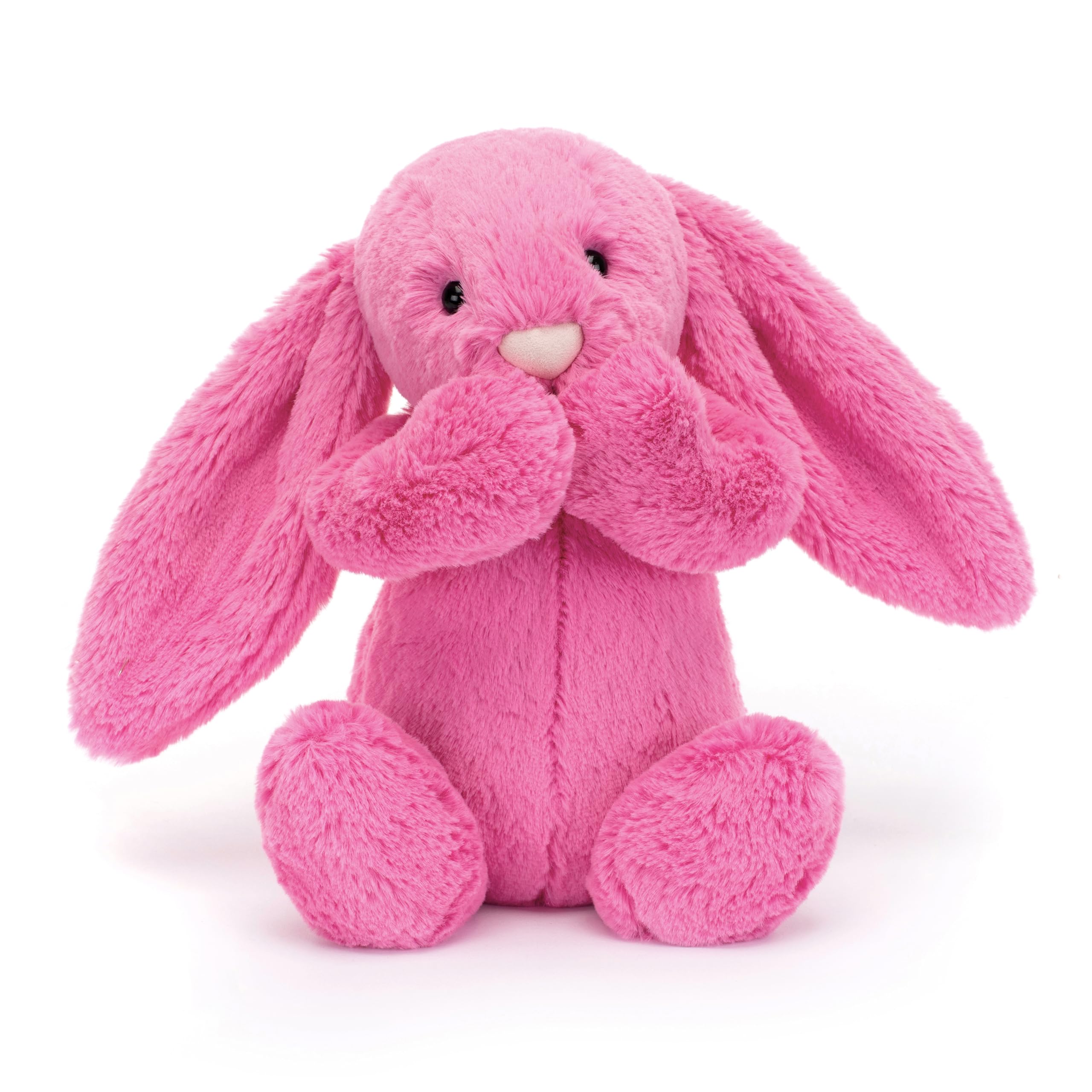 Amazon.co.jp: Jellycat Bashful ホットピンクバニーぬいぐるみ M