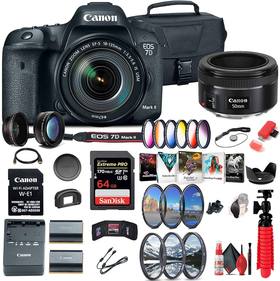 Amazon.com : Canon EOS 7D Mark II DSLR Camera with 18-135mm f/3.5