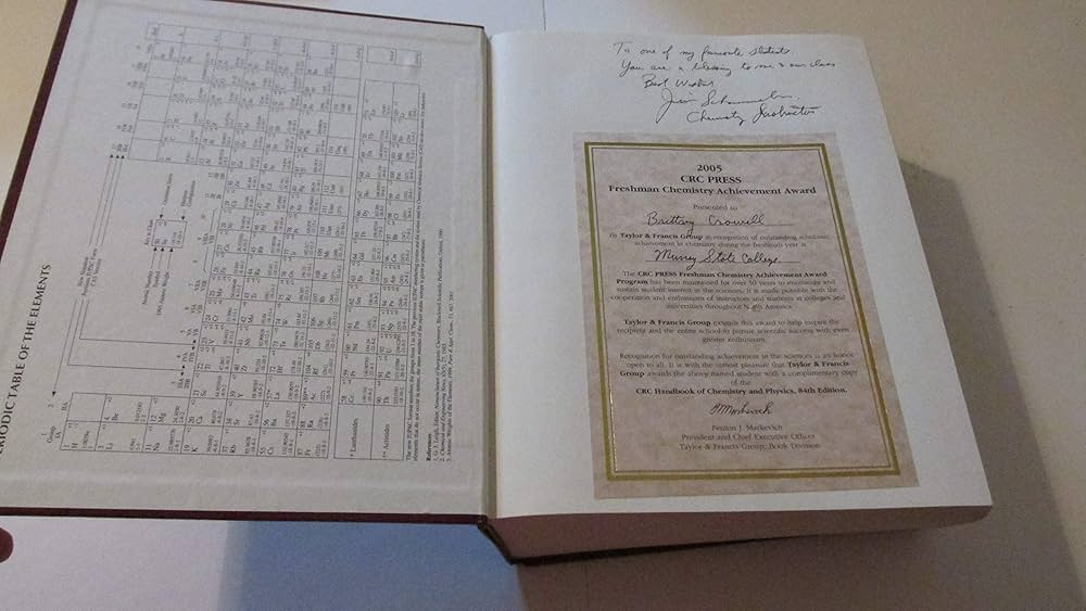 CRC Handbook of Chemistry and Physics, 84th Edition: Lide, David R