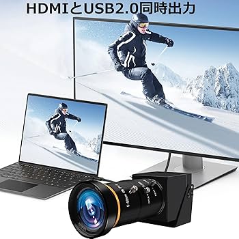 Amazon.co.jp: HDMI USBカメラ Rabbitroom 4K UHD 30FPS Webcam 10倍