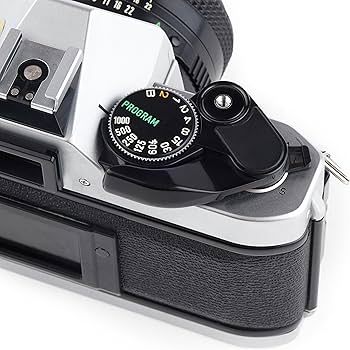 Canon AE-1 Program 35mm SLR Film Camera Kit 50mm MF Lens (Renewed