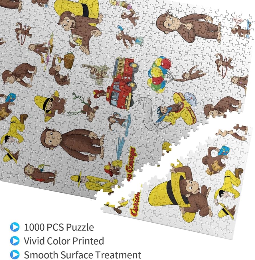 Amazon.co.jp: おさるのジョージ ジグソーパズル 1000ピース ギフト