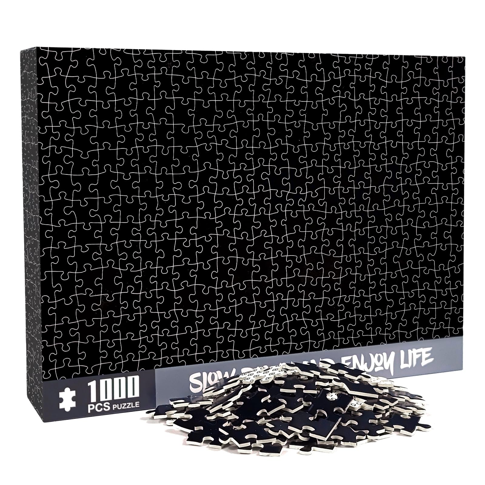 Amazon | CHengQiSM 1000ピース ジグソーパズル 黒 じぐそーパズル