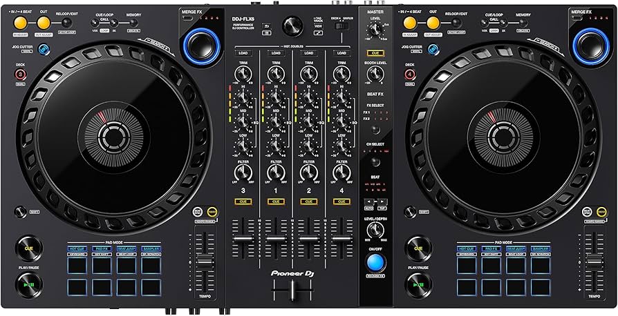 Pioneer DJ DDJ-FLX6 4-deck Rekordbox and Serato DJ Controller