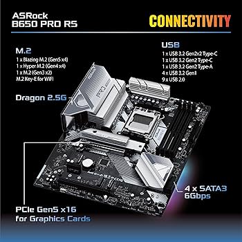 Amazon.com: ASRock B650 PRO RS AMD Ryzen 7000 Series Processors