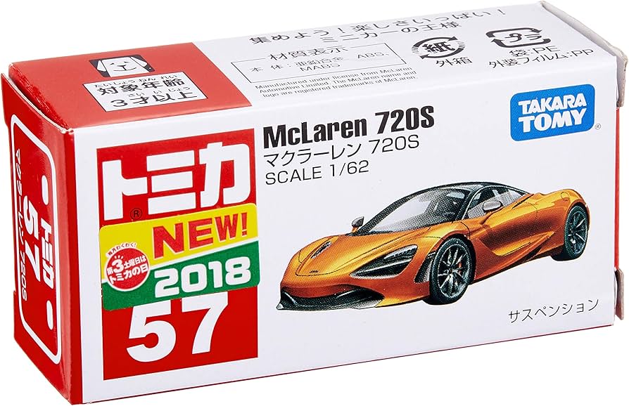 Amazon.com: Tomica No.57 McLaren 720S (Box) : Toys & Games