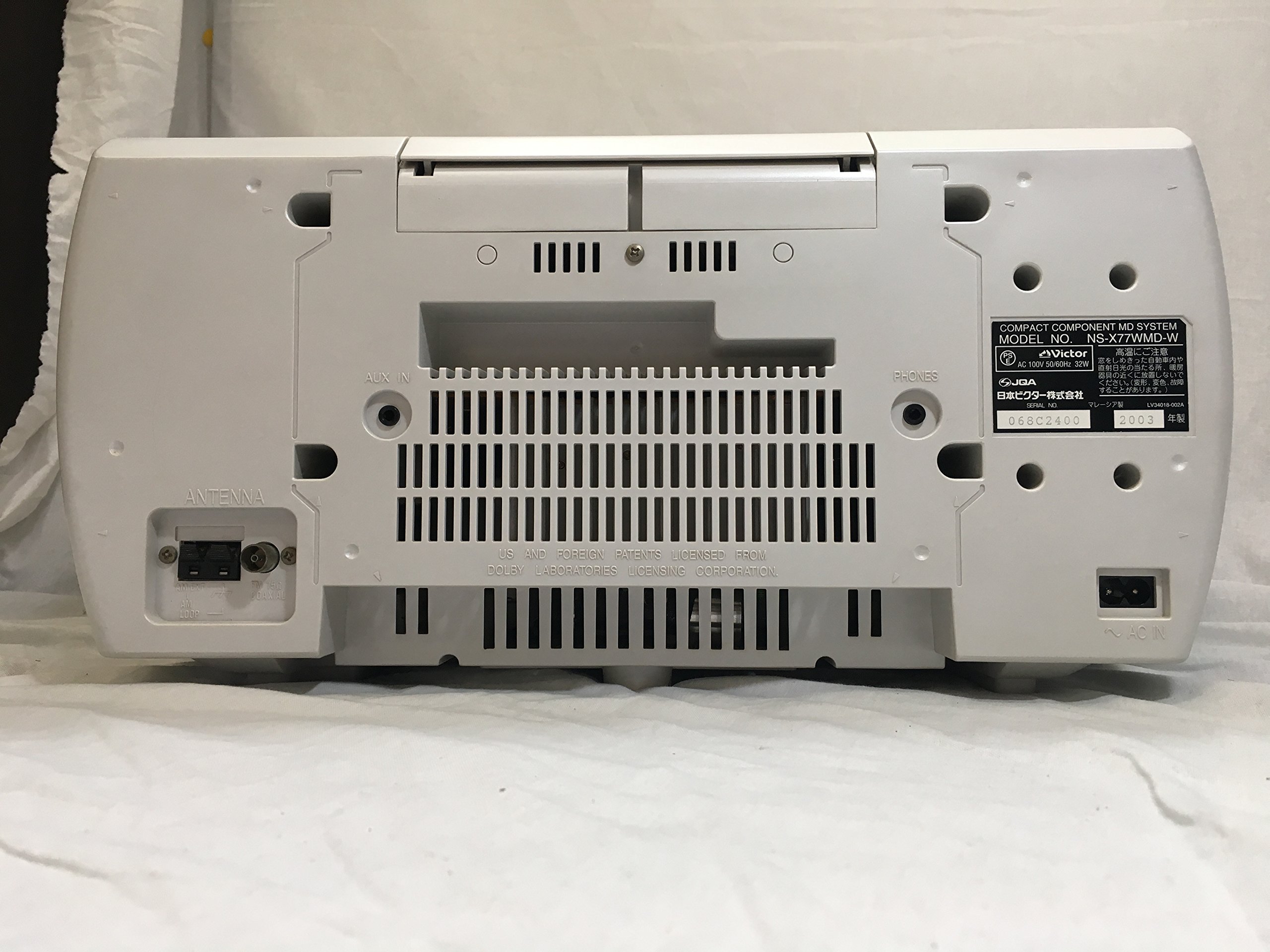 Amazon.co.jp: JVC NS-X77WMD コンパクトコンポーネントMDシステム