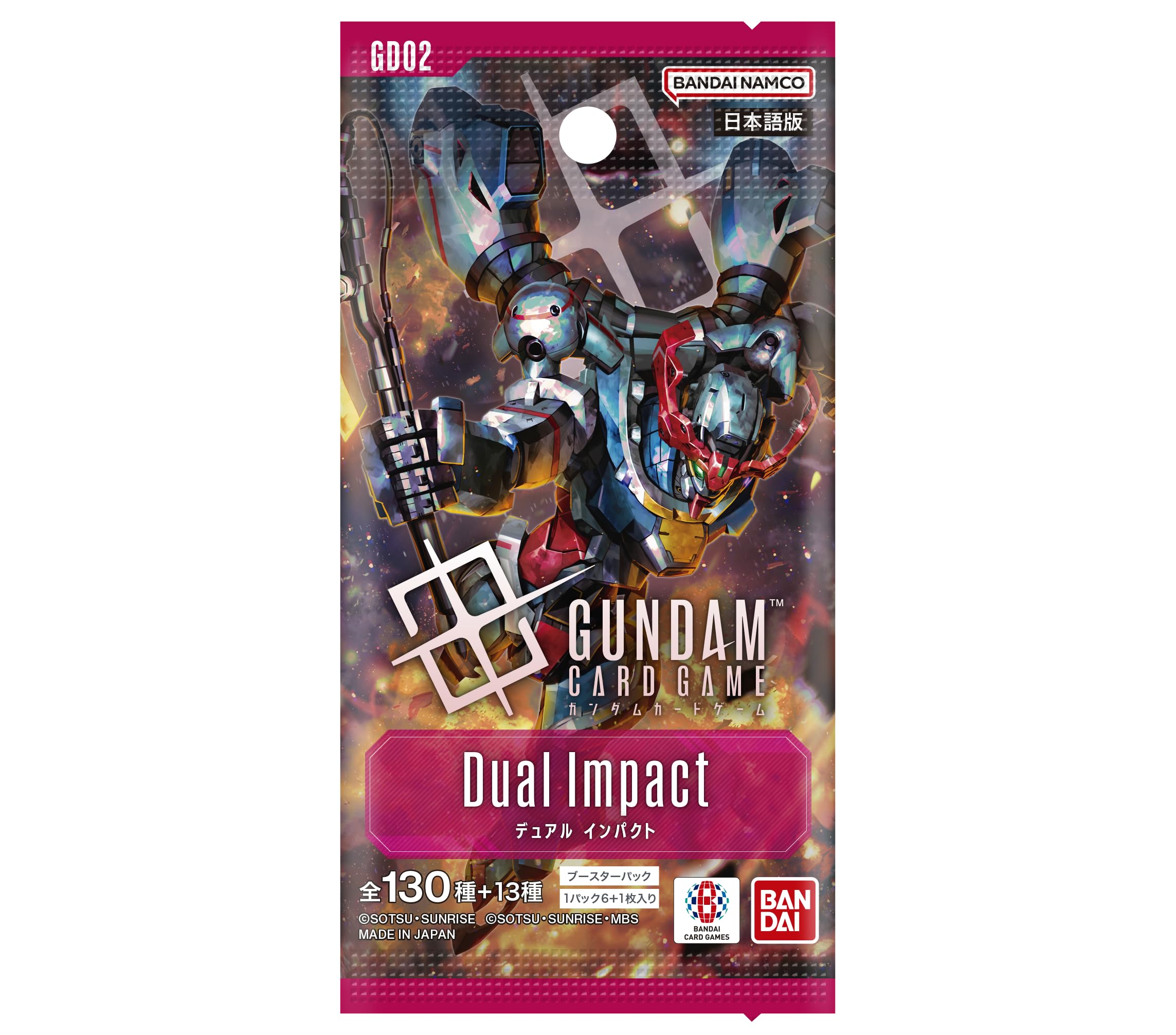 Amazon.com: BANDAI Gundam Card Game Booster Pack, Dual Impact