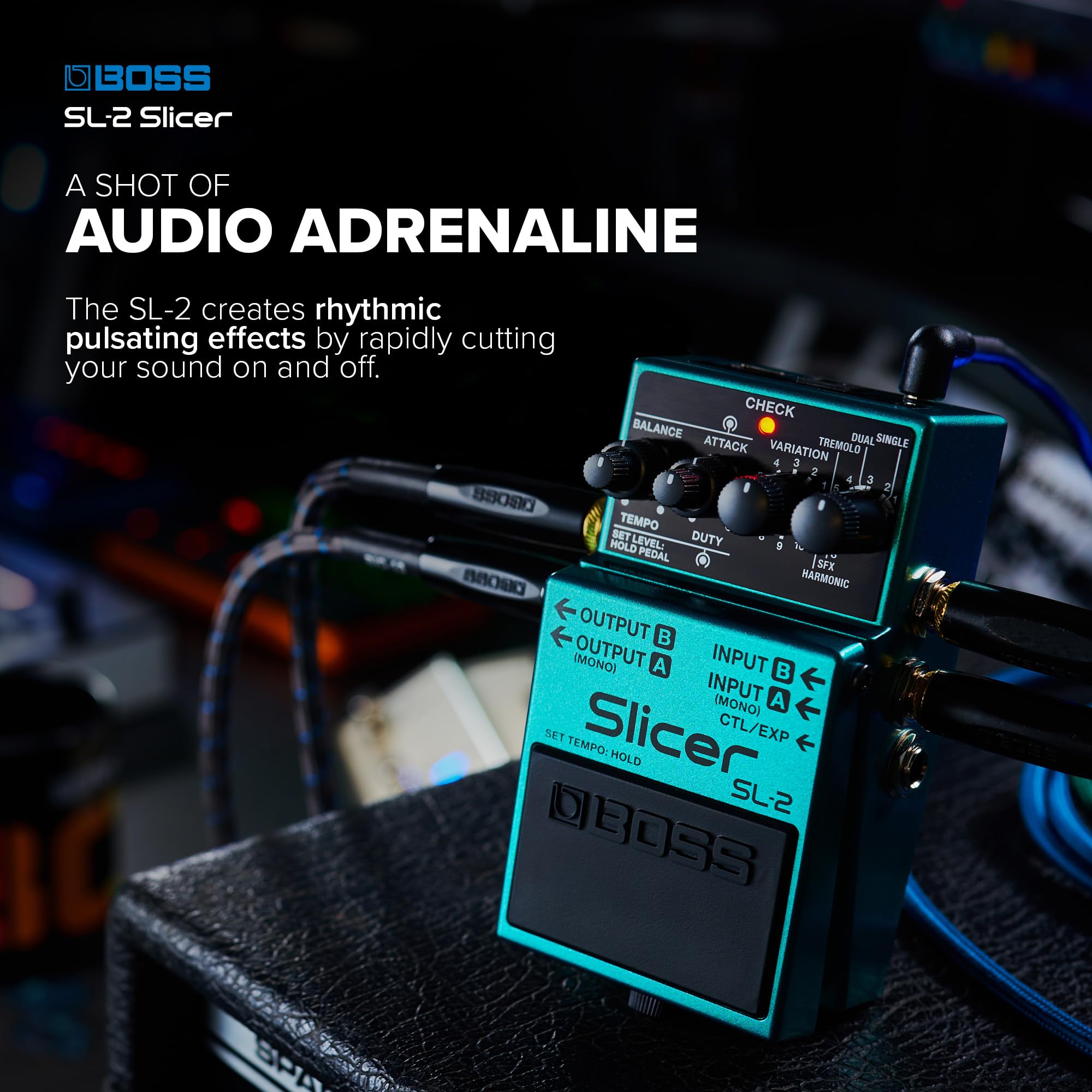 Amazon.com: BOSS SL-2 Slicer | Compact Pedal for Guitar, Keyboard