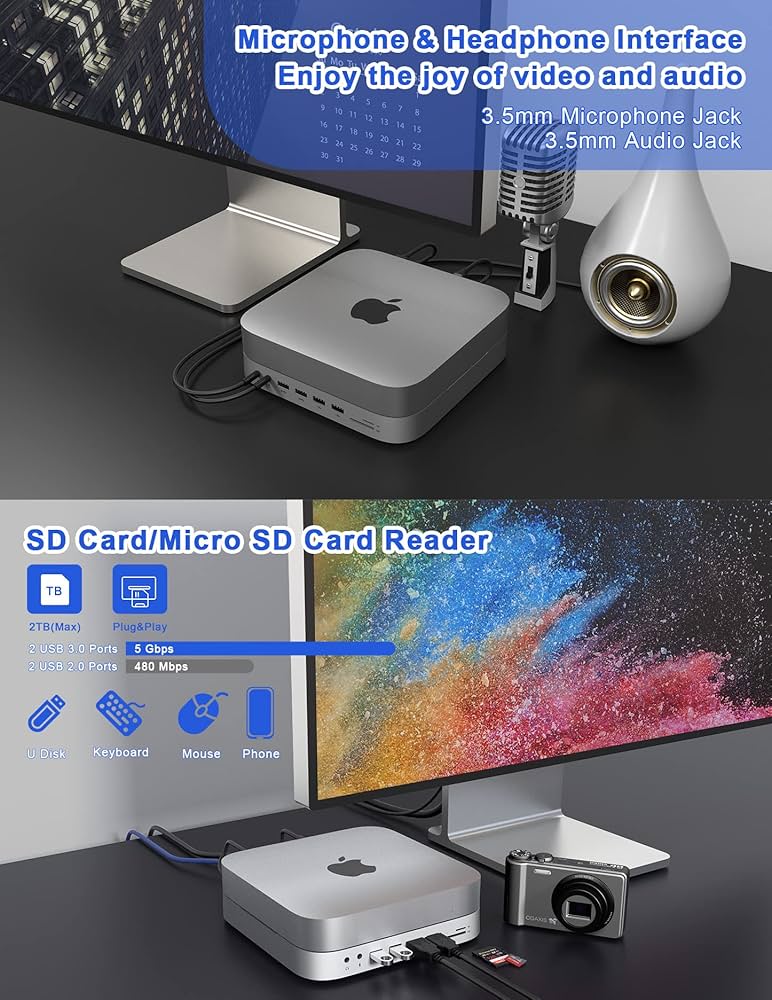 Amazon.co.jp: 13 in 1 Mac ミニドック ハードドライブエンクロージャ