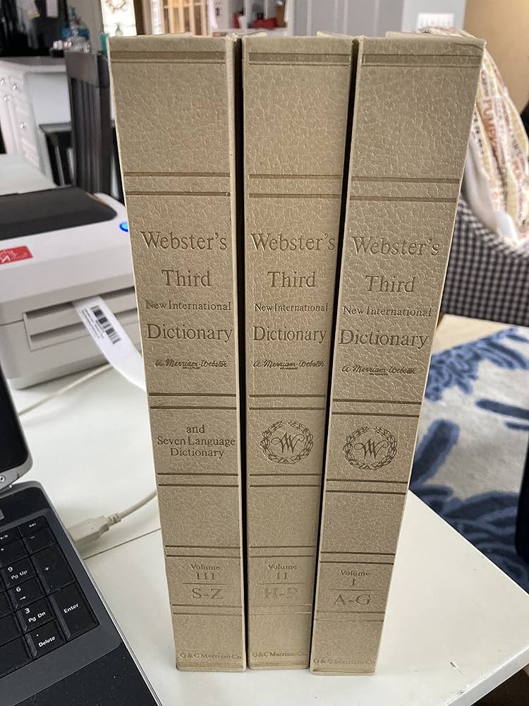 Webster's Third New International Dictionary of the English
