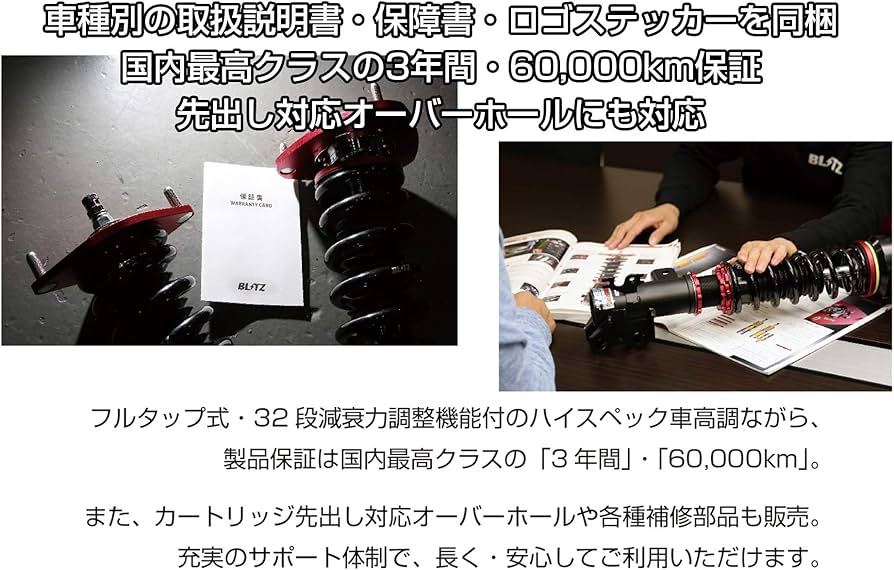 Amazon | BLITZ(ブリッツ) 車高調 レンチ付 ノア/ヴォクシー