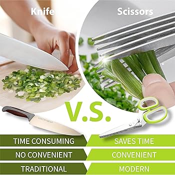Amazon.com: SASACIA Herb Scissors with 5 Blades & Cleaning Kit