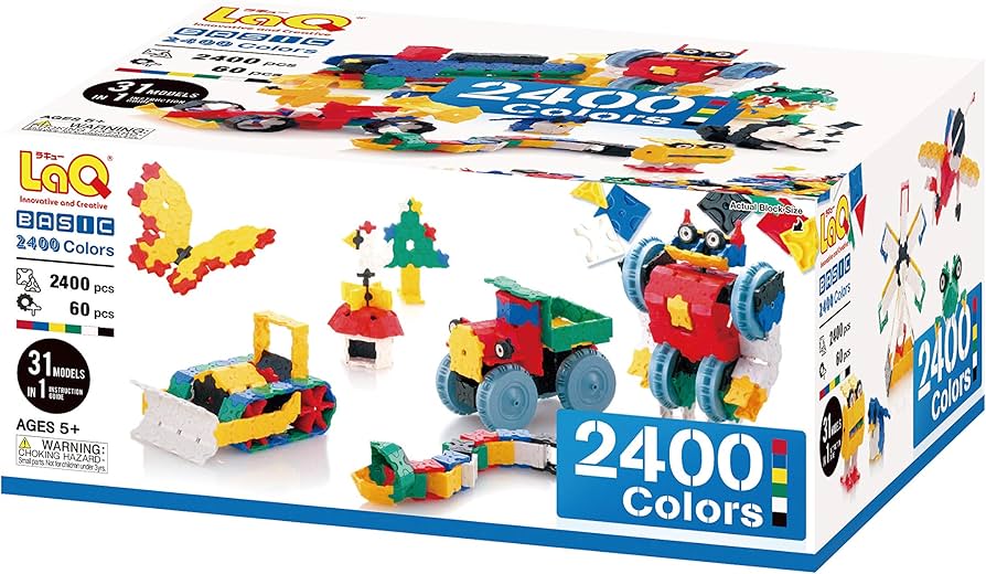 Amazon.co.jp: LaQ Basic 2400 Colors Model Building Kit : Toys & Games