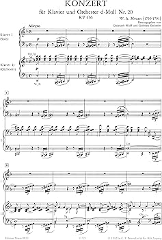 Piano Concerto No. 20 in D minor K466 (Edition for 2 Pianos