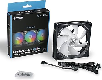 Amazon.co.jp: LIANLI 連結型ケースファン UNI FAN AL120 V2 ブラック