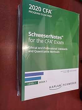 Amazon | 2020 CFA Level 1 Kaplan Schweser Notes: Books 1-5