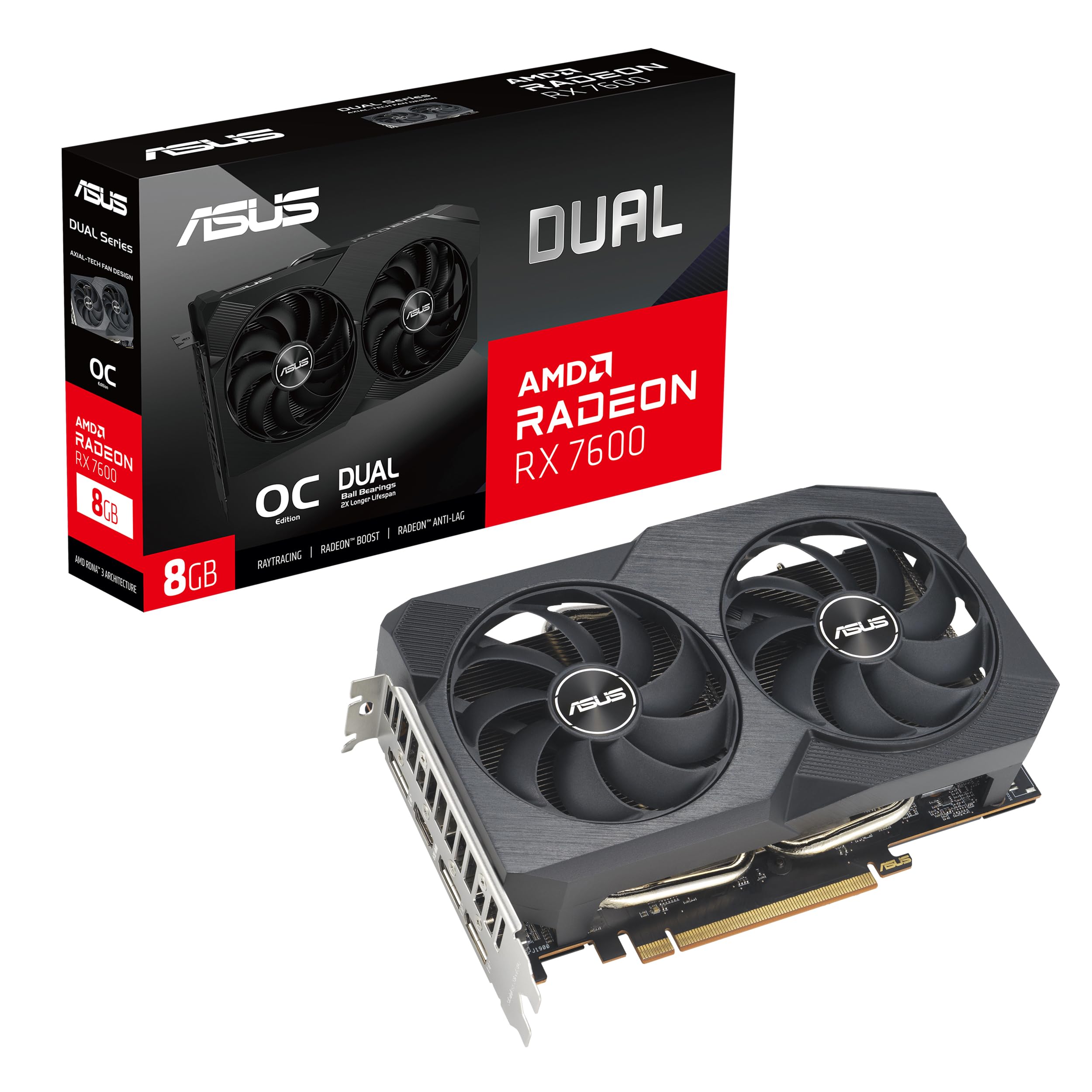 Amazon.in: Buy Asus Dual -Rx7600-O8G Amd Radeon Rx 7600 8 Go Gddr6