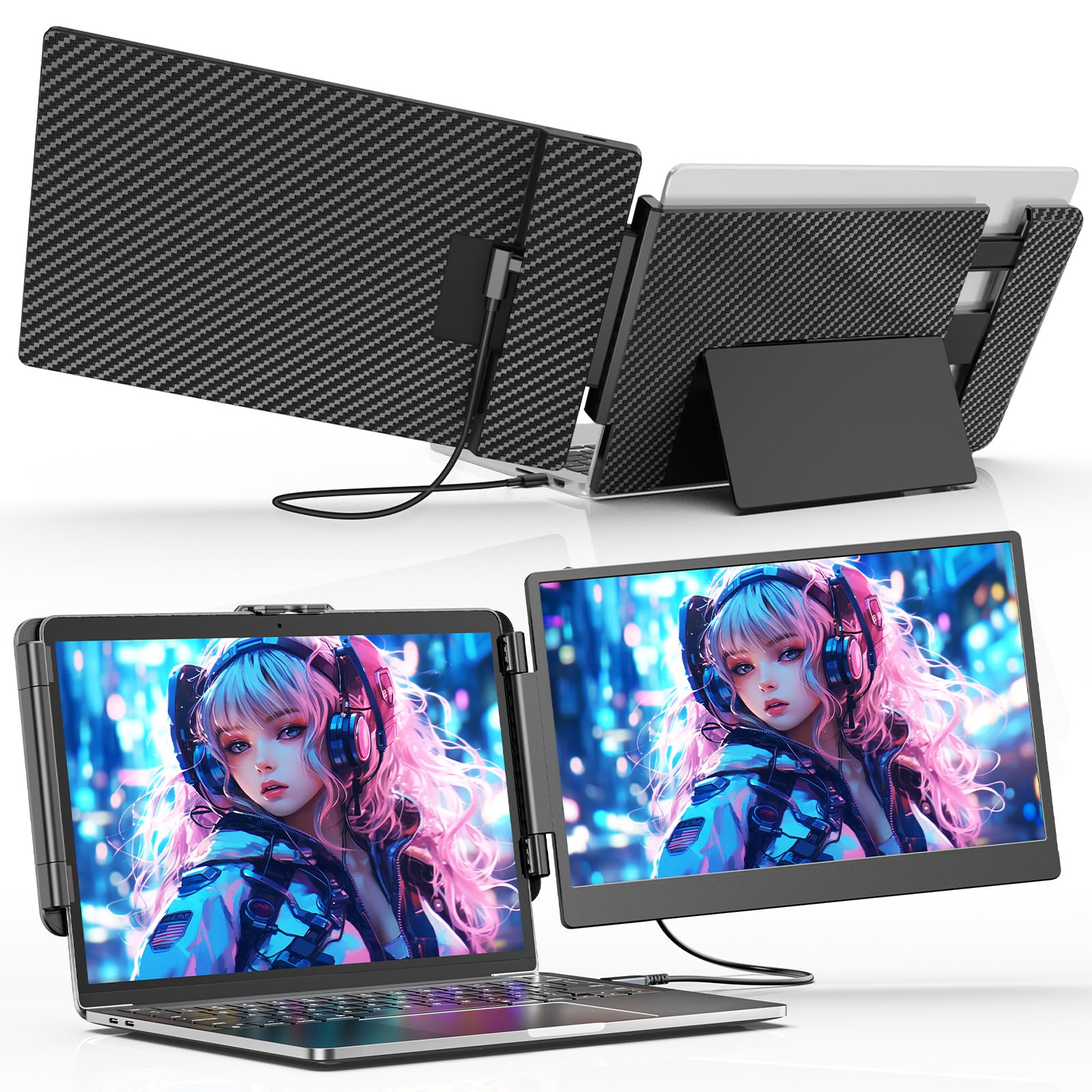 Amazon.co.jp: Laptomo S1 デュアルモニター 14インチ IPS ポータブル