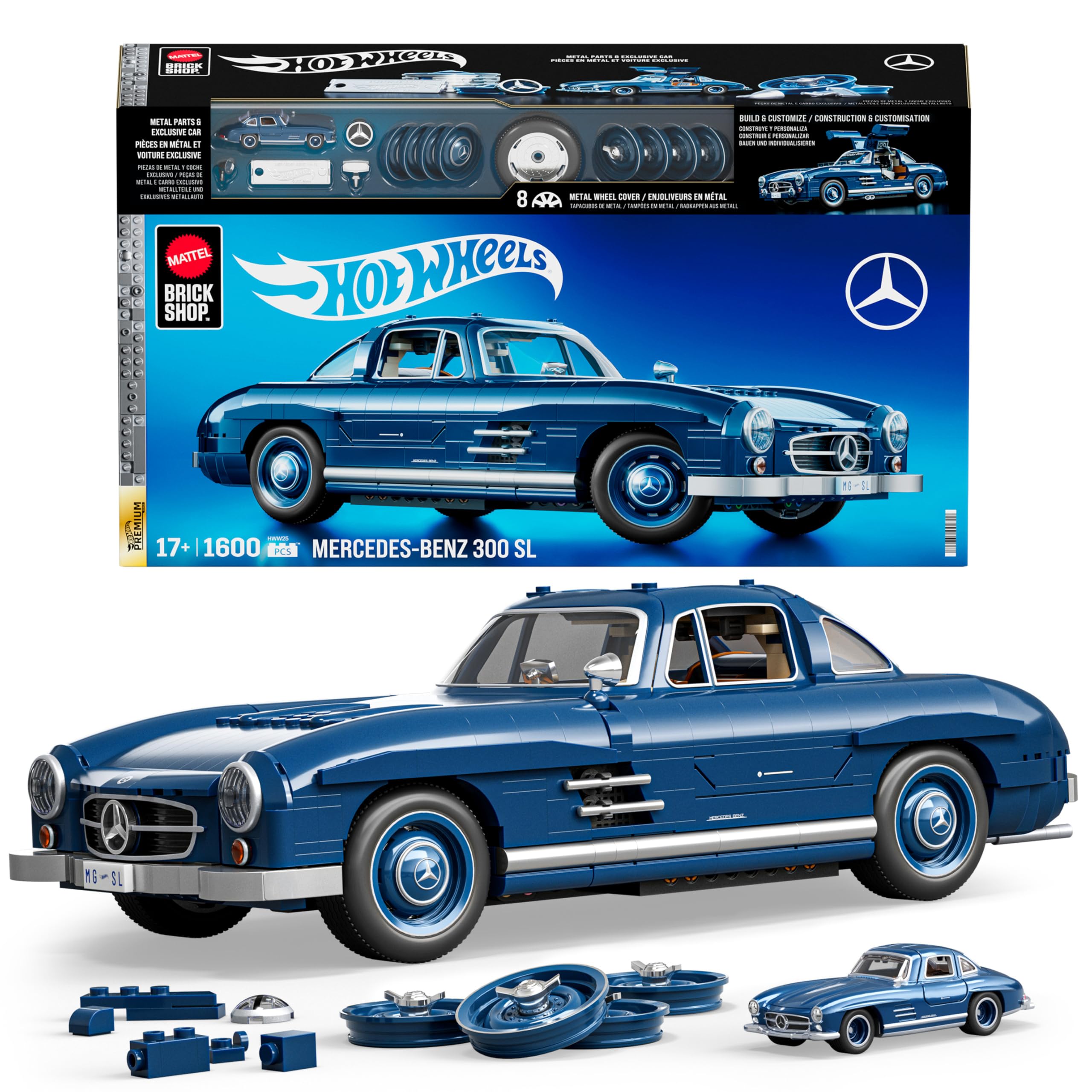 Amazon.com: Mattel Brick Shop Hot Wheels Premium Series Building
