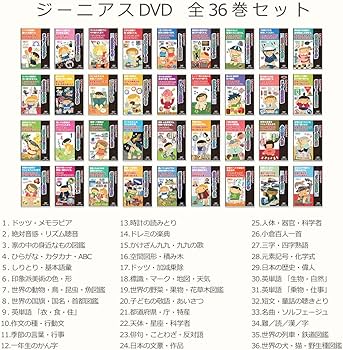 Amazon.co.jp: フラッシュカードDVD ジーニアス・全36巻セット 幼児