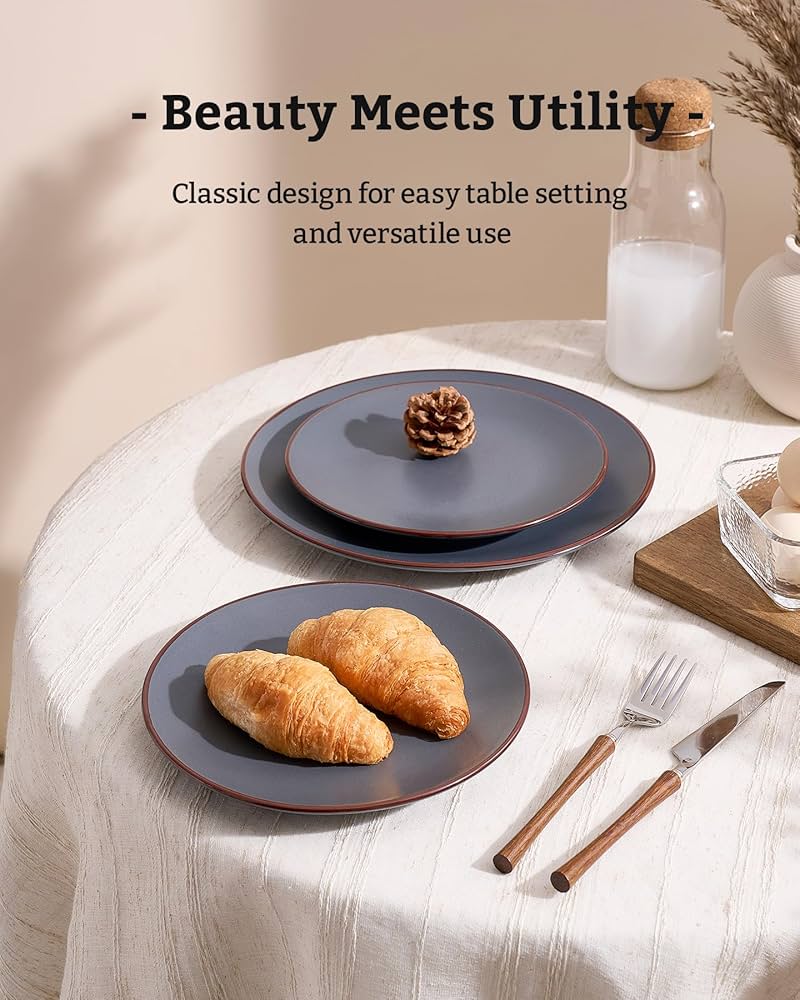 Amazon.com | Famiware Venus Plates and Bowls Sets, 12 Pieces