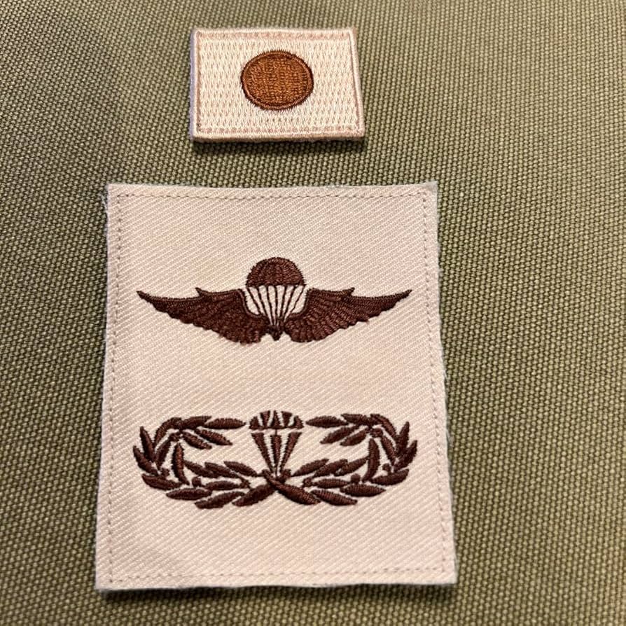 Amazon.co.jp: 空挺レンジャー 日の丸 徽章 砂漠仕様 ジプチ パッチ