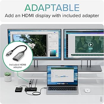 Plugable Thunderbolt 4 Hub, 4-in-1 USB-C Design With 4K HDMI