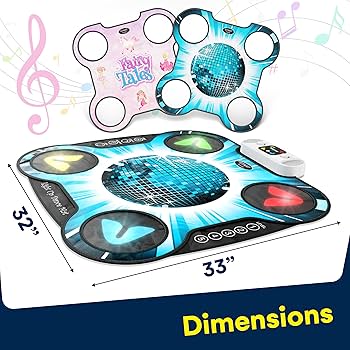Amazon.com: Kidzlane Light Up DJ Dance Mat for Kids - Bluetooth