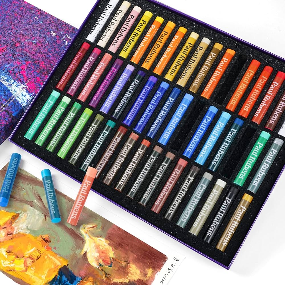Amazon.co.jp: Paul Rubens オイルパステル 50色・51本セット ソフト