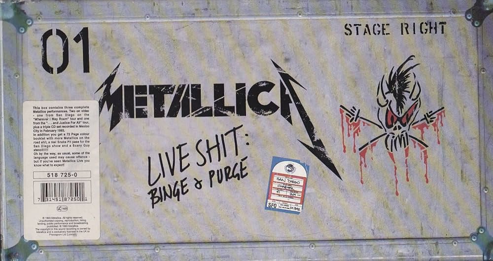 Amazon.com: Live Shit: Binge & Purge (3 CDs & 3 VHS Tapes) Box set