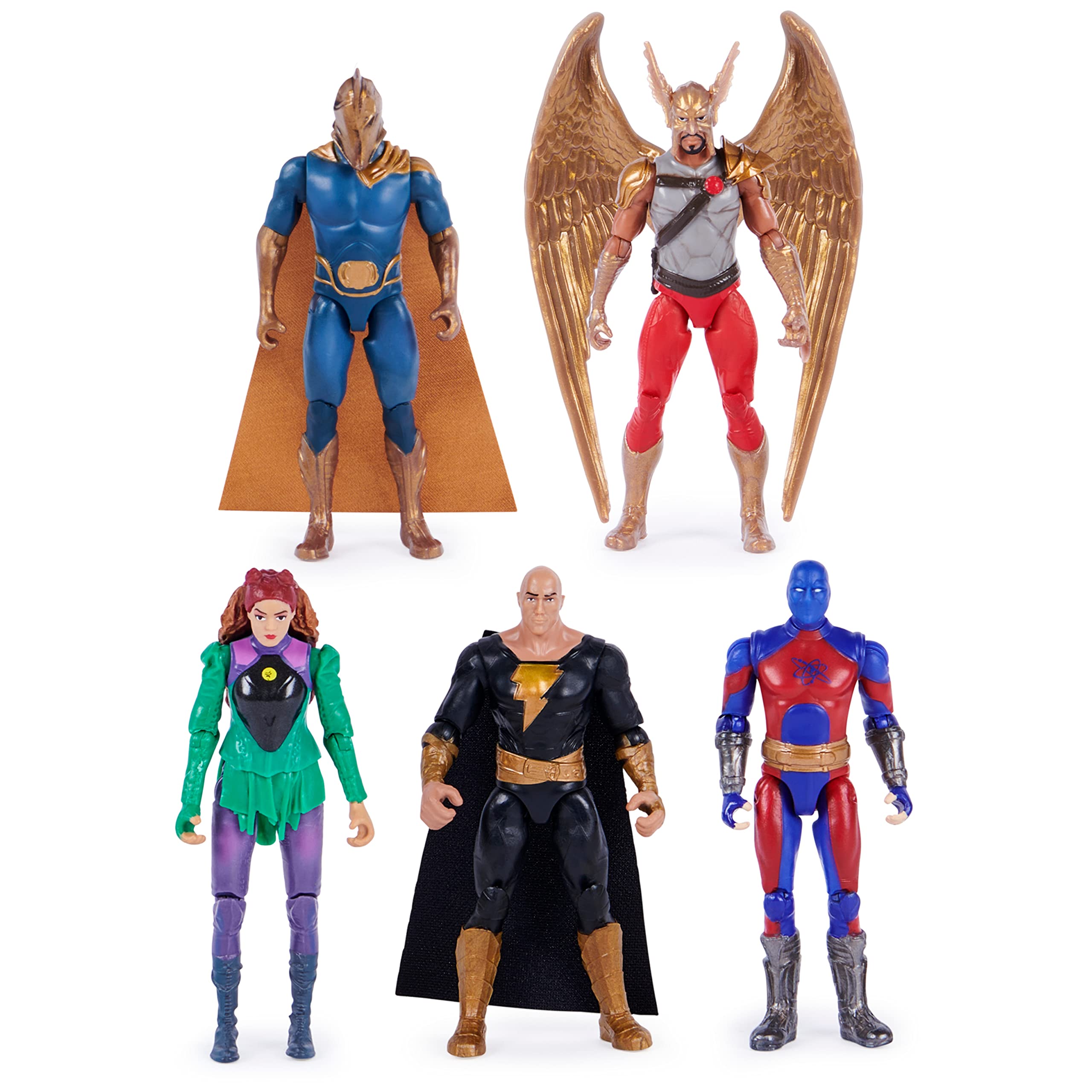 Amazon.com: DC Comics, Black Adam and Justice Society Set, 4-inch