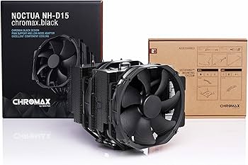 Amazon.com: Noctua NH-D15 chromax.Black, Dual-Tower CPU Cooler