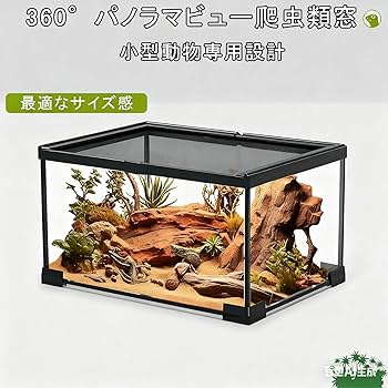 Amazon | 爬虫類 ケージ レプタイルボックス 20x20x30cm グラス