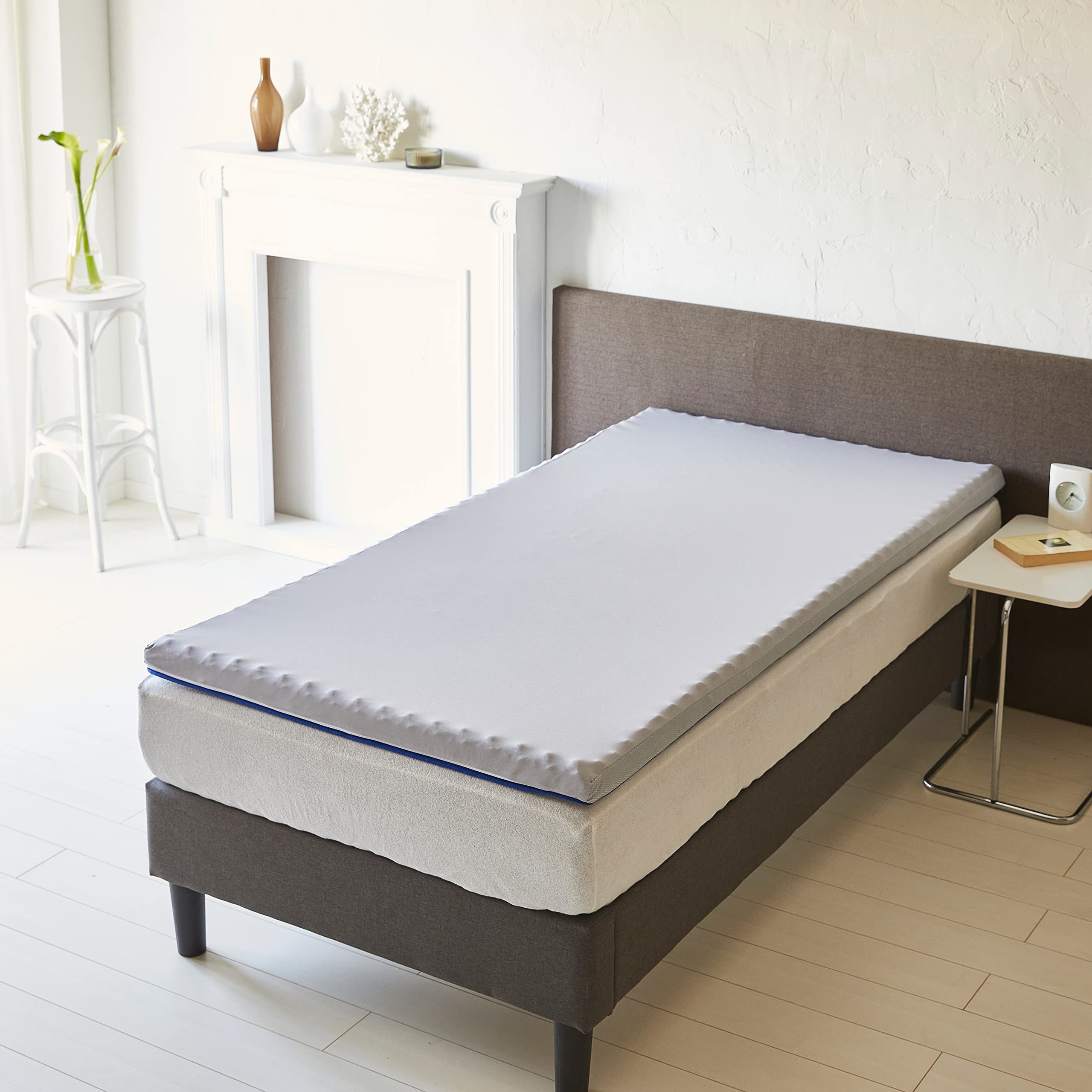 Amazon｜昭和西川 ムアツ マットレスパッド 三つ折り 折り畳み Ag+抗菌