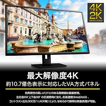 Amazon.co.jp: iiyama モニター ディスプレイ 31.5インチ 4K2K (3840