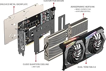 MSI GAMING GeForce RTX 2060 6GB GDRR6 192-bit HDMI/DP Ray Tracing