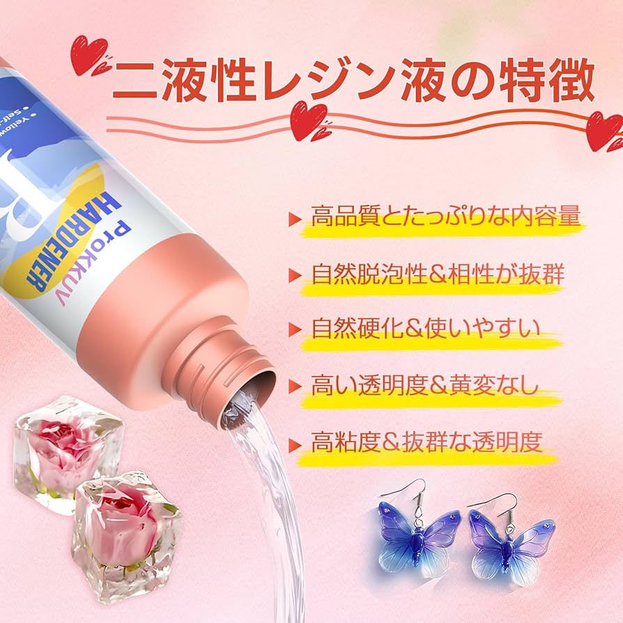 Amazon.co.jp: ProKKUV レジン液 大容量 エポキシ樹脂 2液性 473ml×2