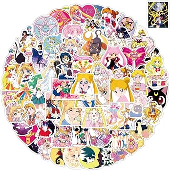 Amazon.co.jp: 100枚入 ステッカーセット 美少女戦士セーラームーン