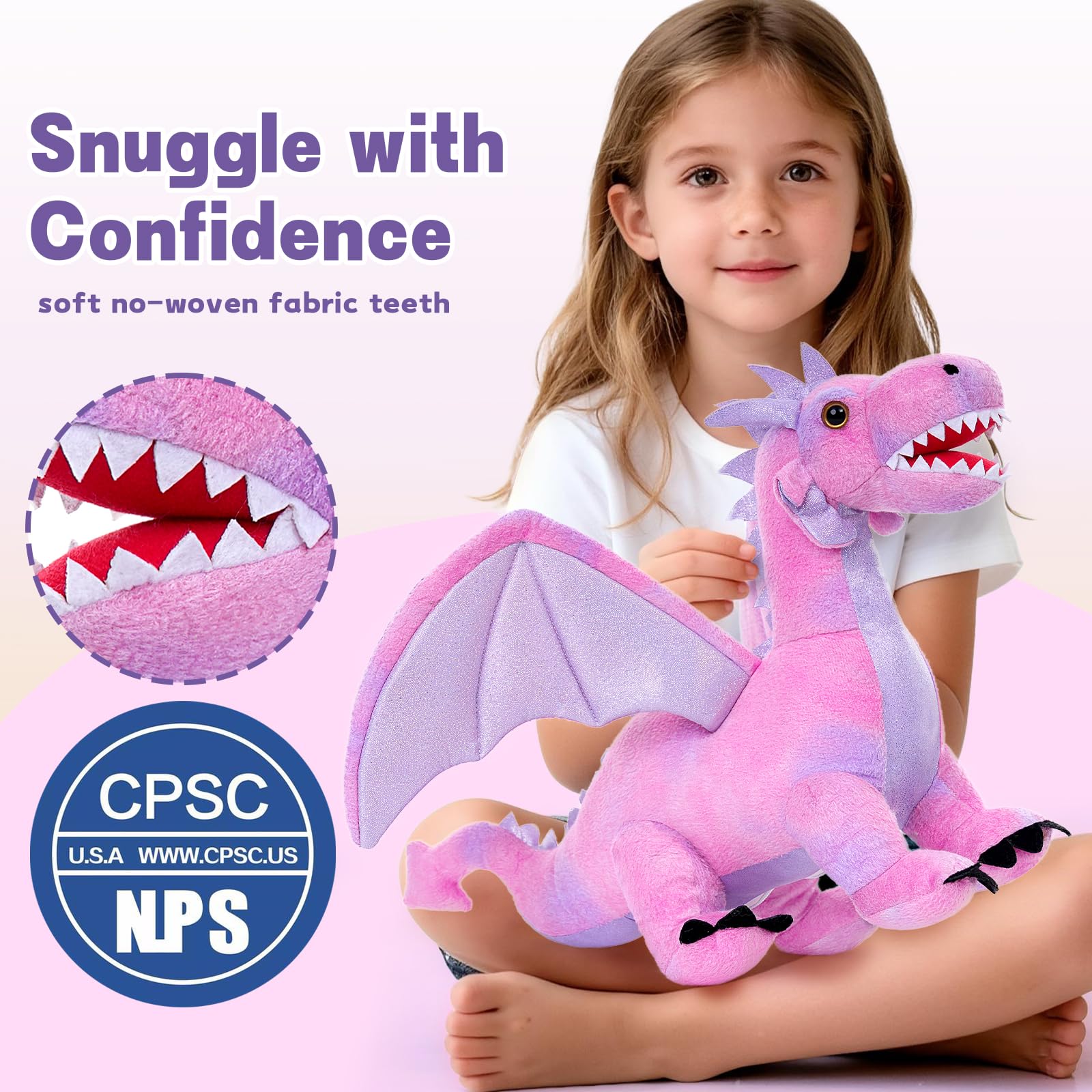 Amazon.co.jp: MaoGoLan ドラゴンぬいぐるみ7点セット 子供用 22インチ