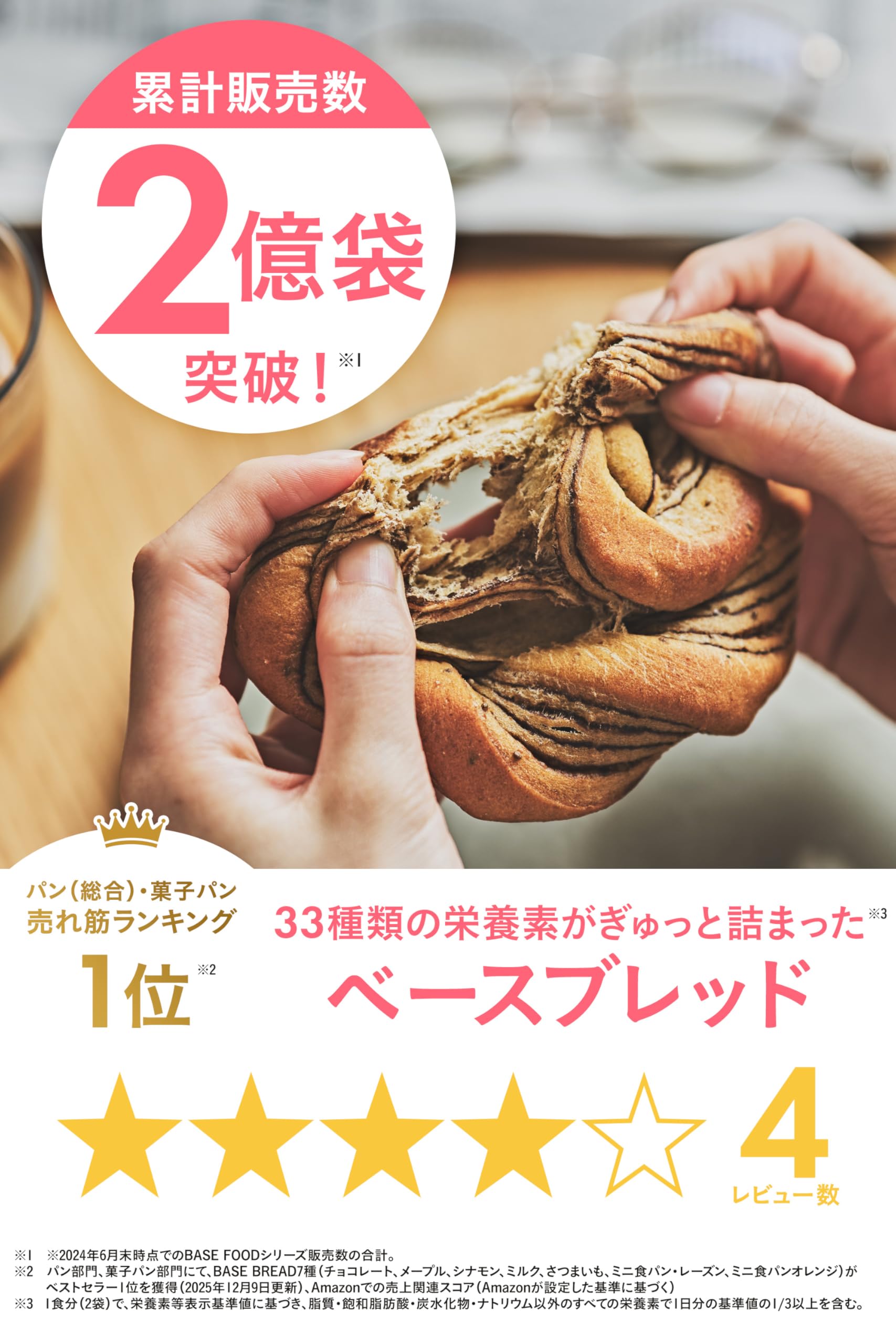 Amazon.co.jp: 【腹持ち・ボリューム◎】ベースブレッド 4種 40袋 パン