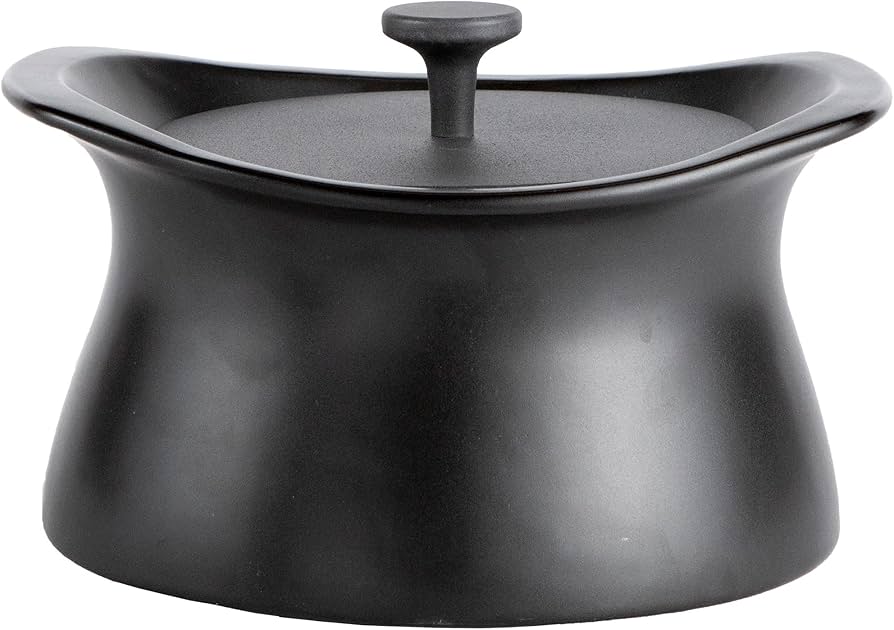Amazon | ベストポット bestpot 25cm(ブラック) 土鍋 炊飯【25cm/直火