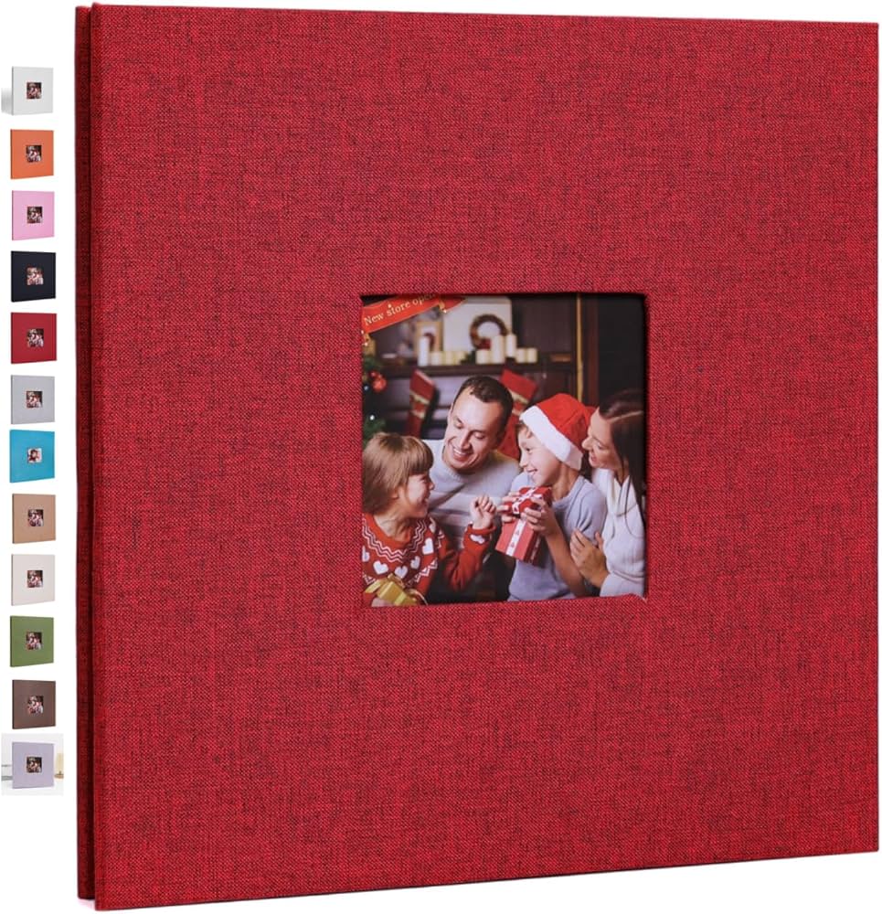 Amazon.co.jp: 写真 大容量 フォトアルバム 40ページ 最大360枚 粘着