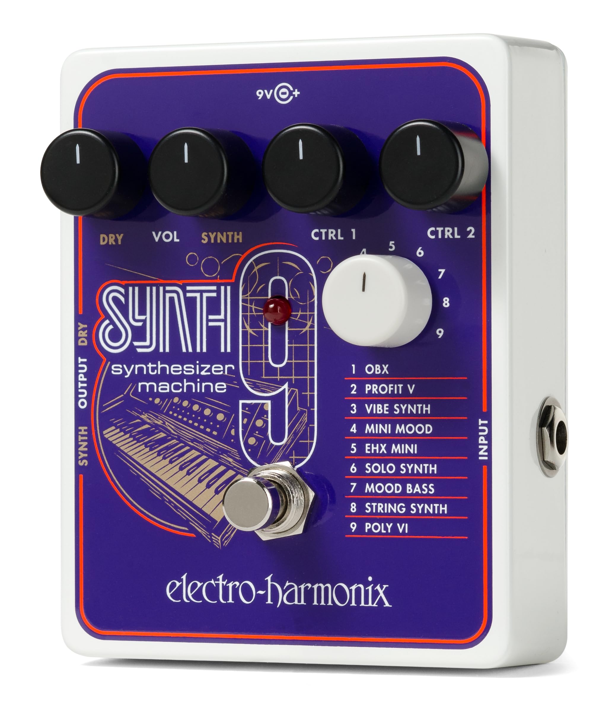 Amazon.com: Electro-Harmonix SYNTH9 Synthesizer Machine Pedal