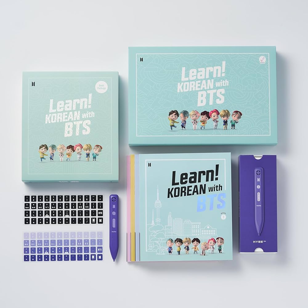 HYBE Learn Korean with BTS New Book Package (for Amazon) 1~4