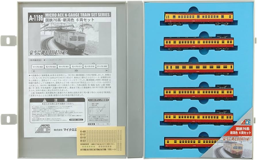 Amazon | マイクロエース Nゲージ 国鉄70系・新潟色 6両セット A1196