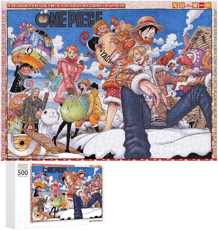 Amazon.co.jp: ワンピース/ONE PIECE 500/1000ピース 木製パズル 減圧