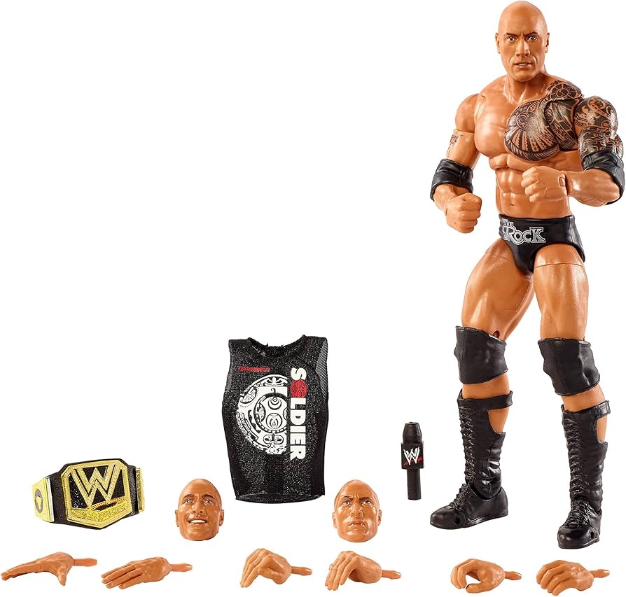 Amazon.com: WWE Ultimate Edition The Rock Action Figure with