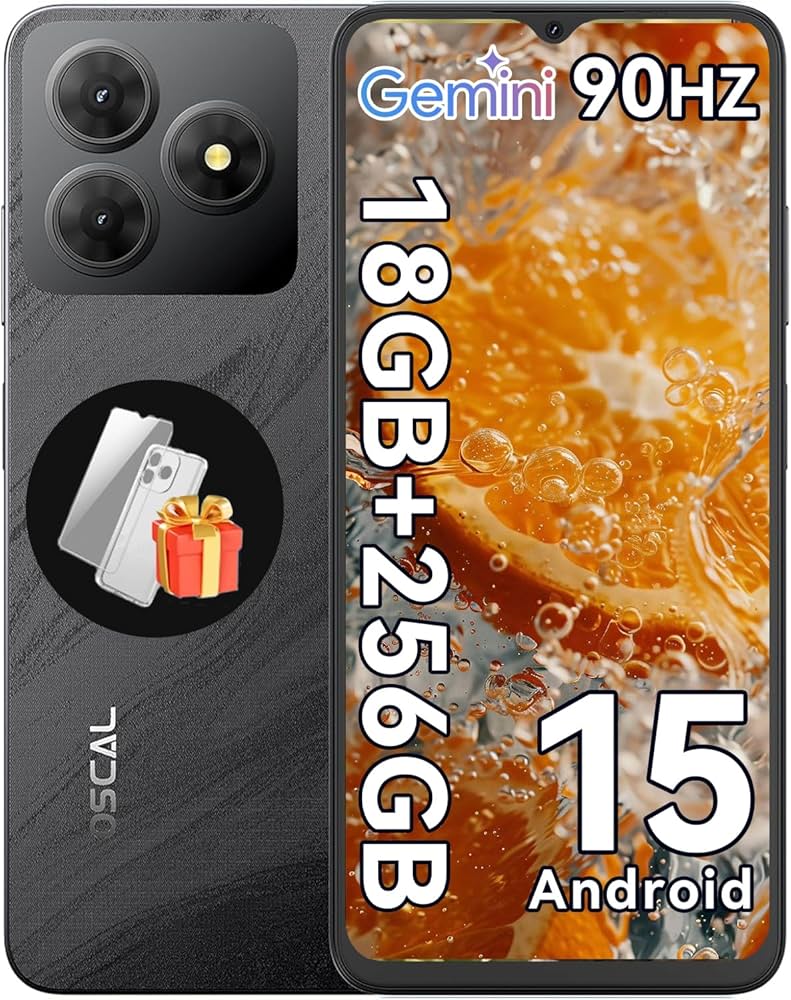 Amazon | OSCAL Flat2 Android15 スマートフォン本体 18GB+256GB+2TB